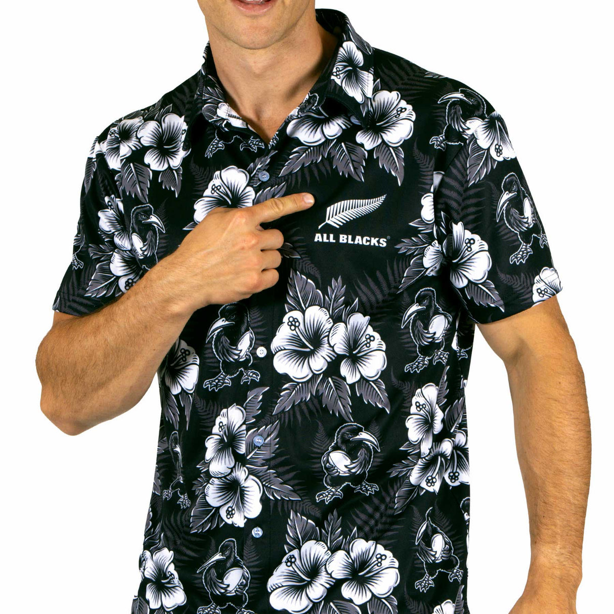 All Blacks 'Nelson' Hawaiian Shirt