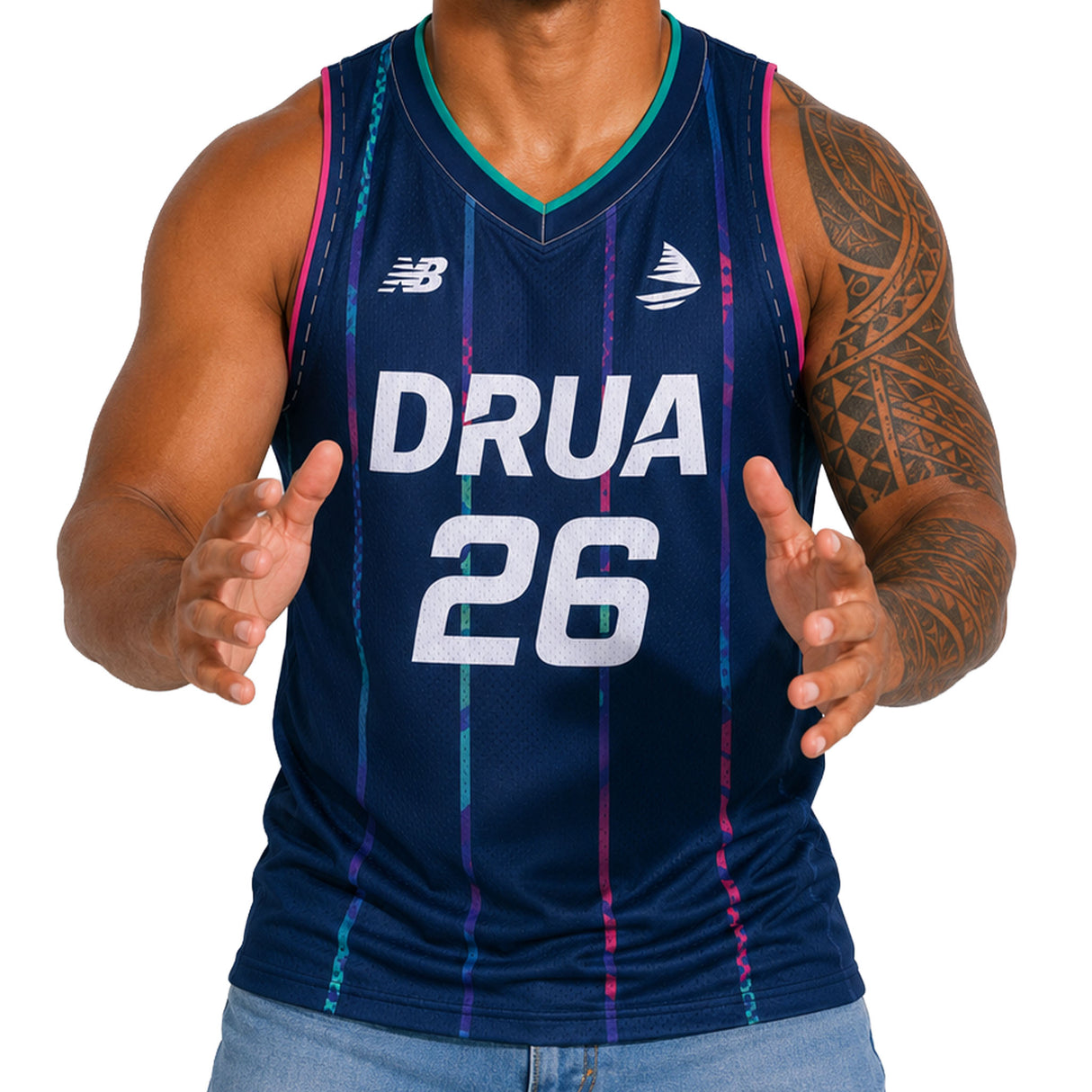 Fiji Drua Training Singlet - Mens