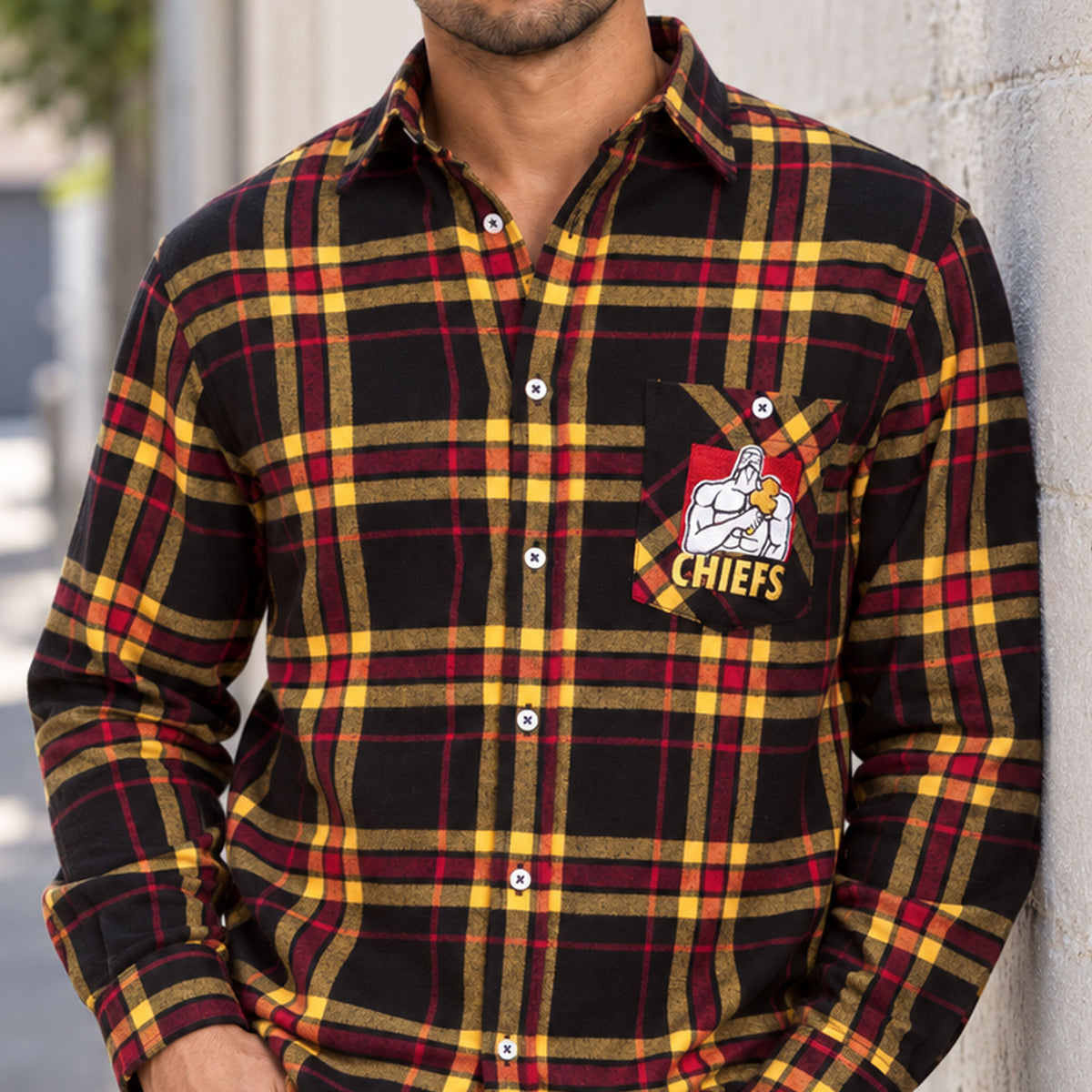 NZ Chiefs 'Ringbark' Flannel Shirt
