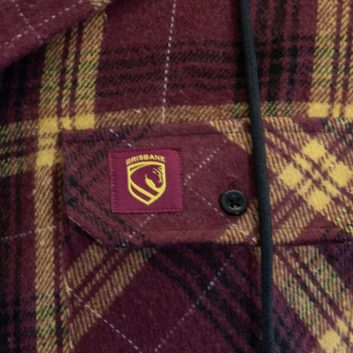 NRL Broncos 'Highland' Hooded Flannel Shirt