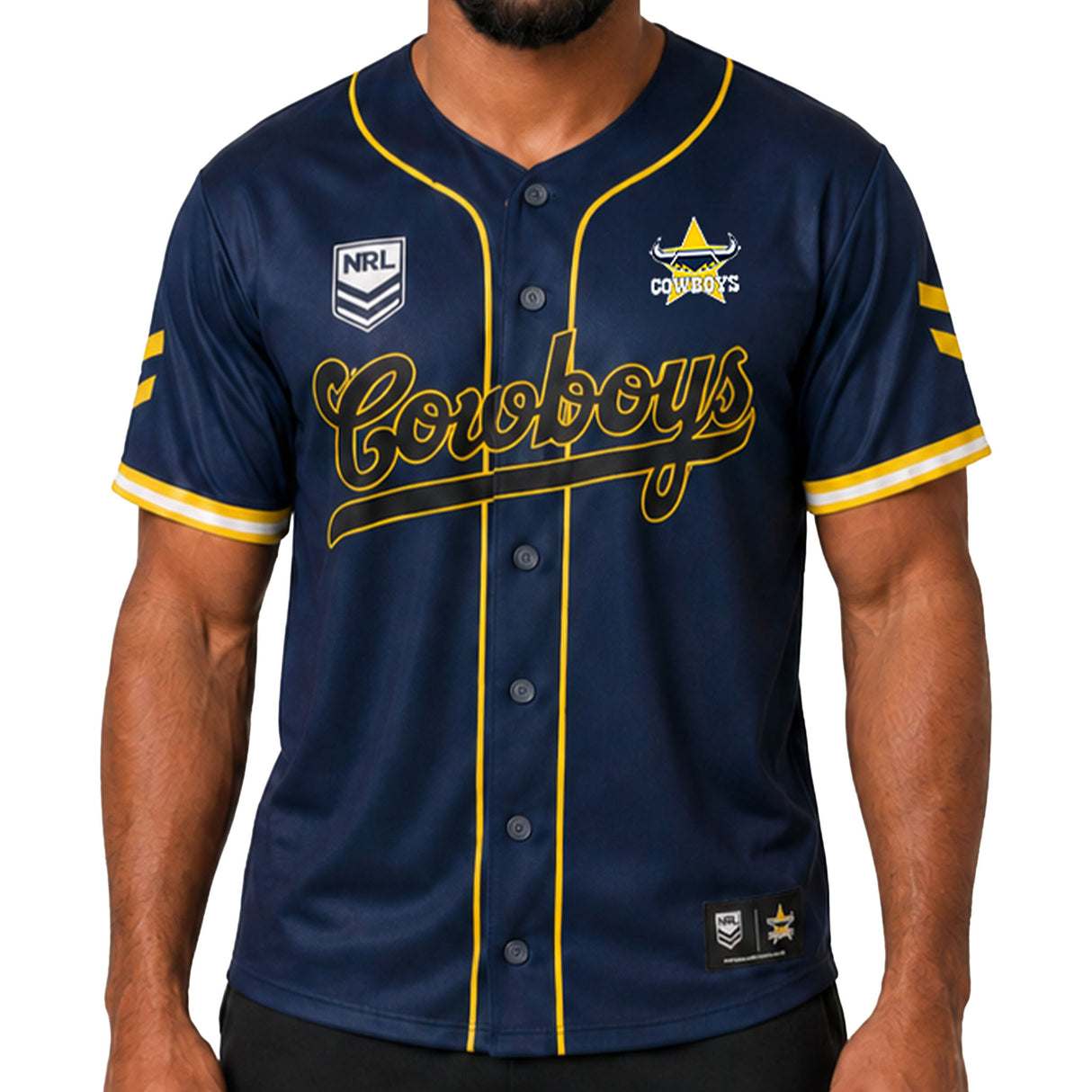 NRL Cowboys 'Homer' Baseball Shirt
