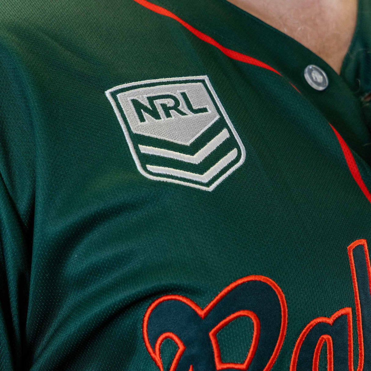 NRL Rabbitohs 'Homer' Baseball Shirt