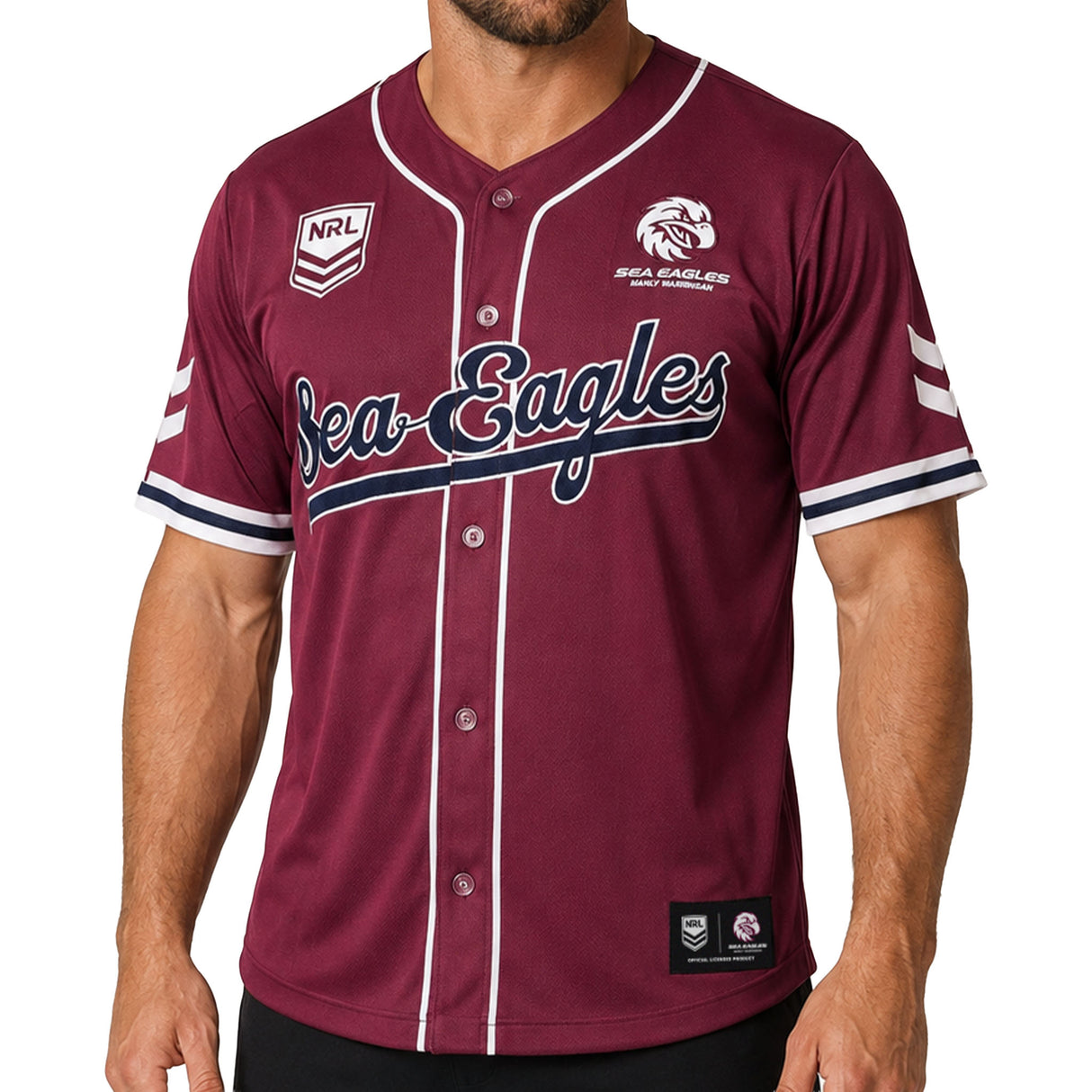 NRL Sea Eagles 'Homer' Baseball Shirt