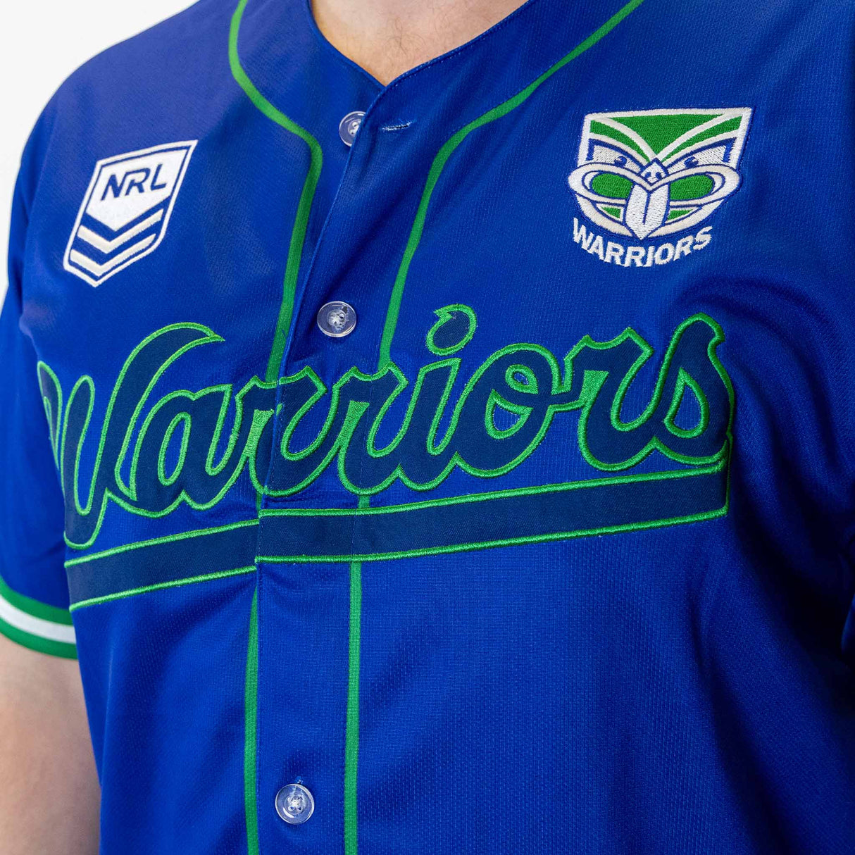 NRL Warriors 'Homer' Baseball Shirt