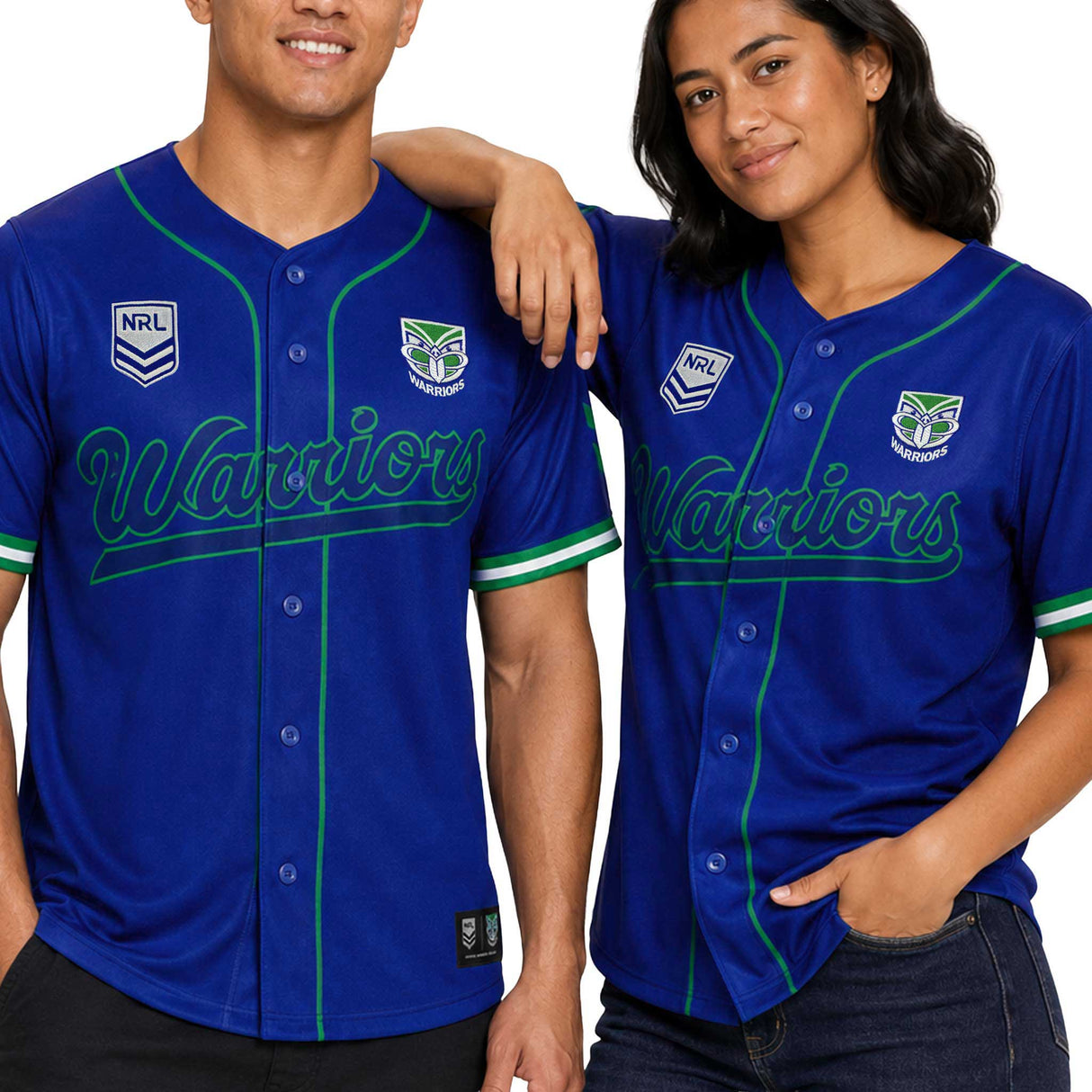 NRL Warriors 'Homer' Baseball Shirt