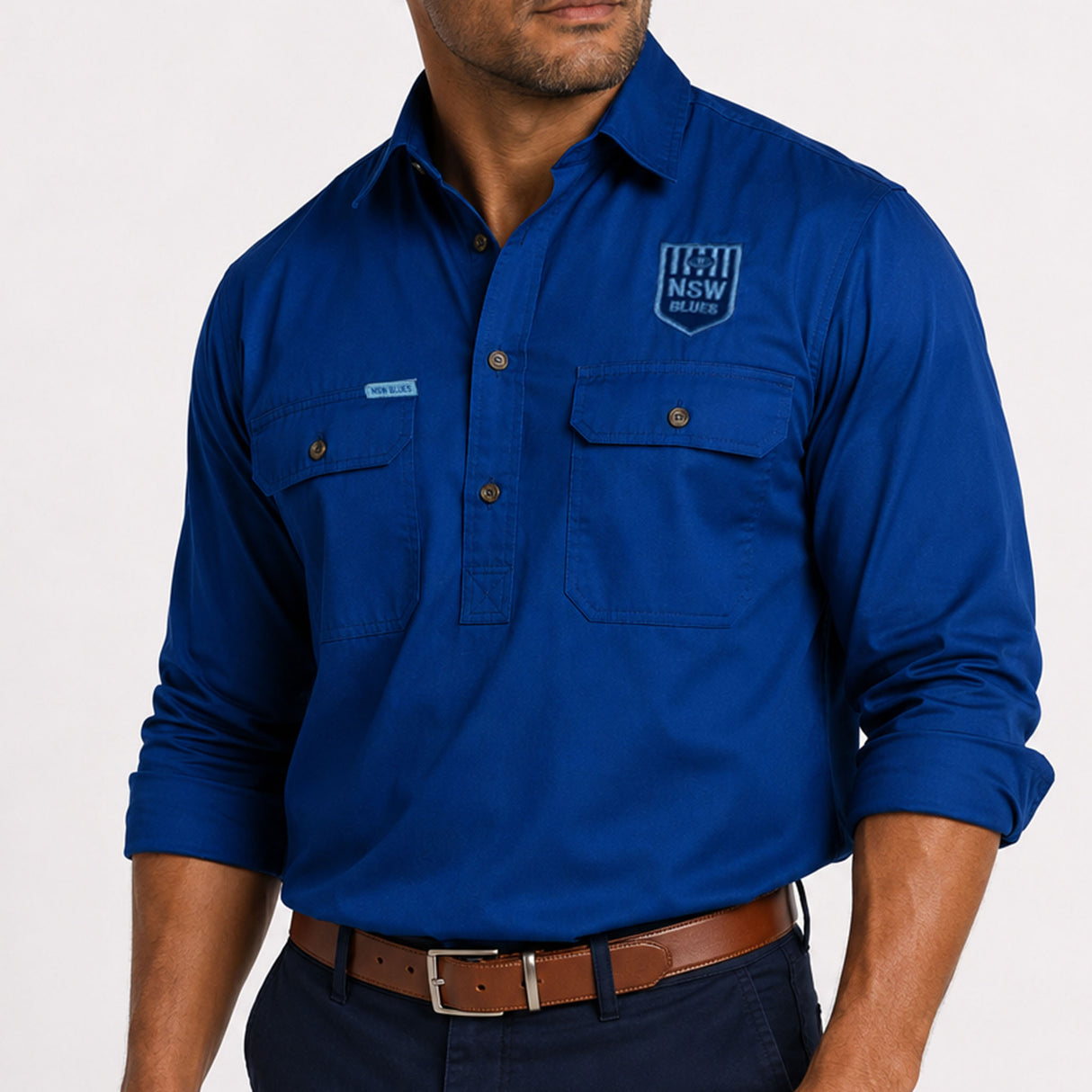 NSW Blues 'Longyard' Work Shirt