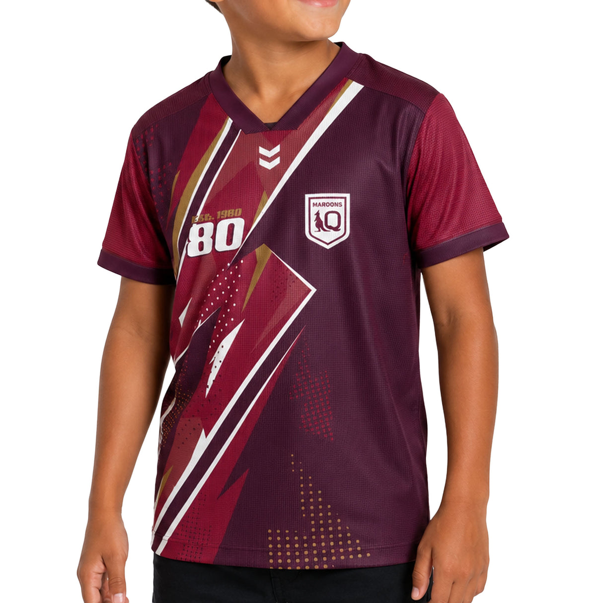 QLD Maroons 'Thunderstruck' Kids Tee
