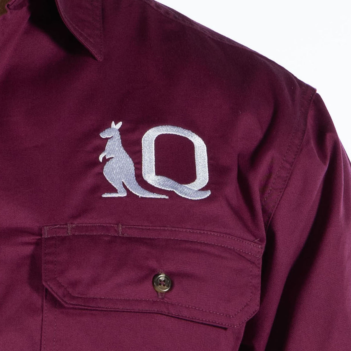 QLD Maroons 'Longyard' Work Shirt