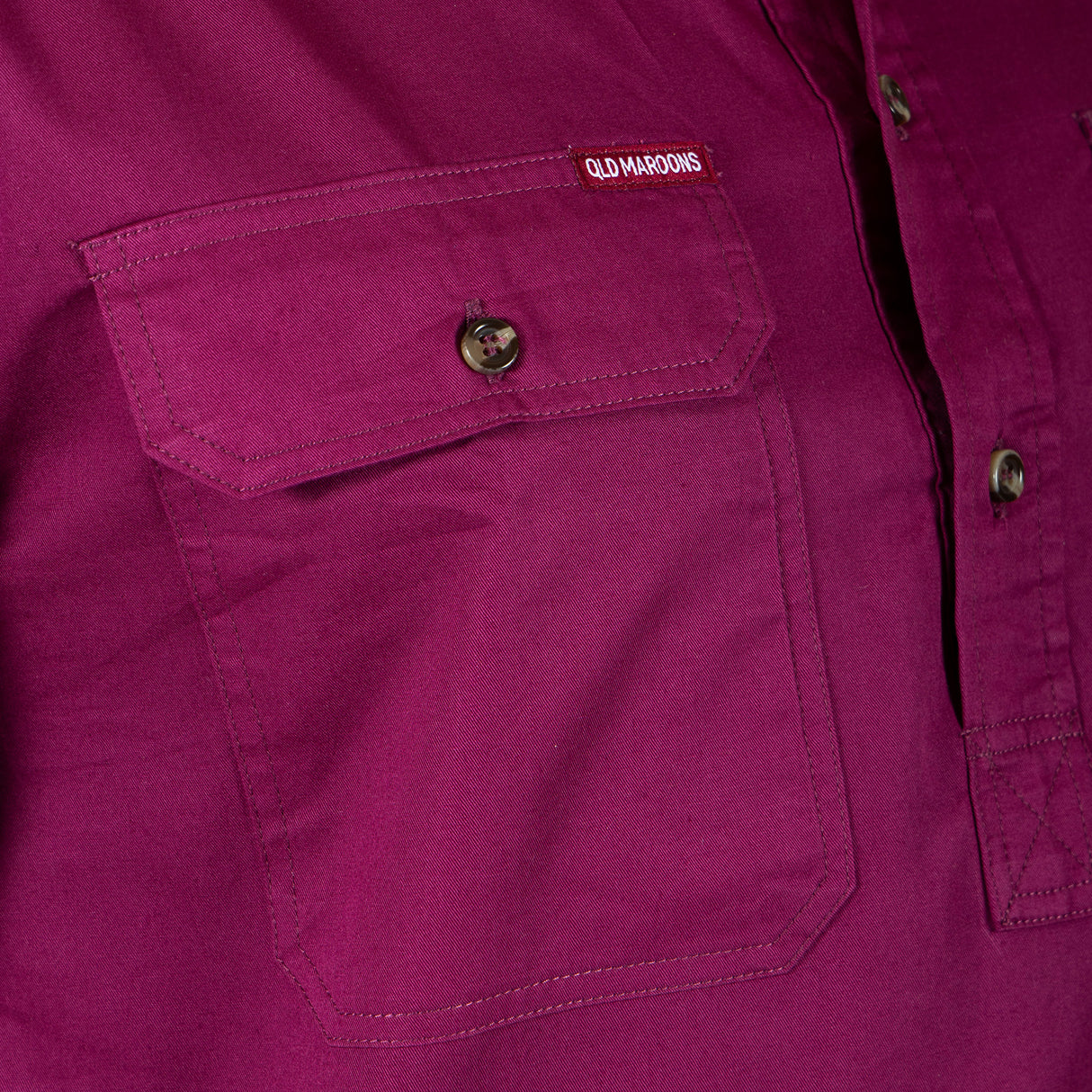 QLD Maroons 'Long-Yard' Work Shirt