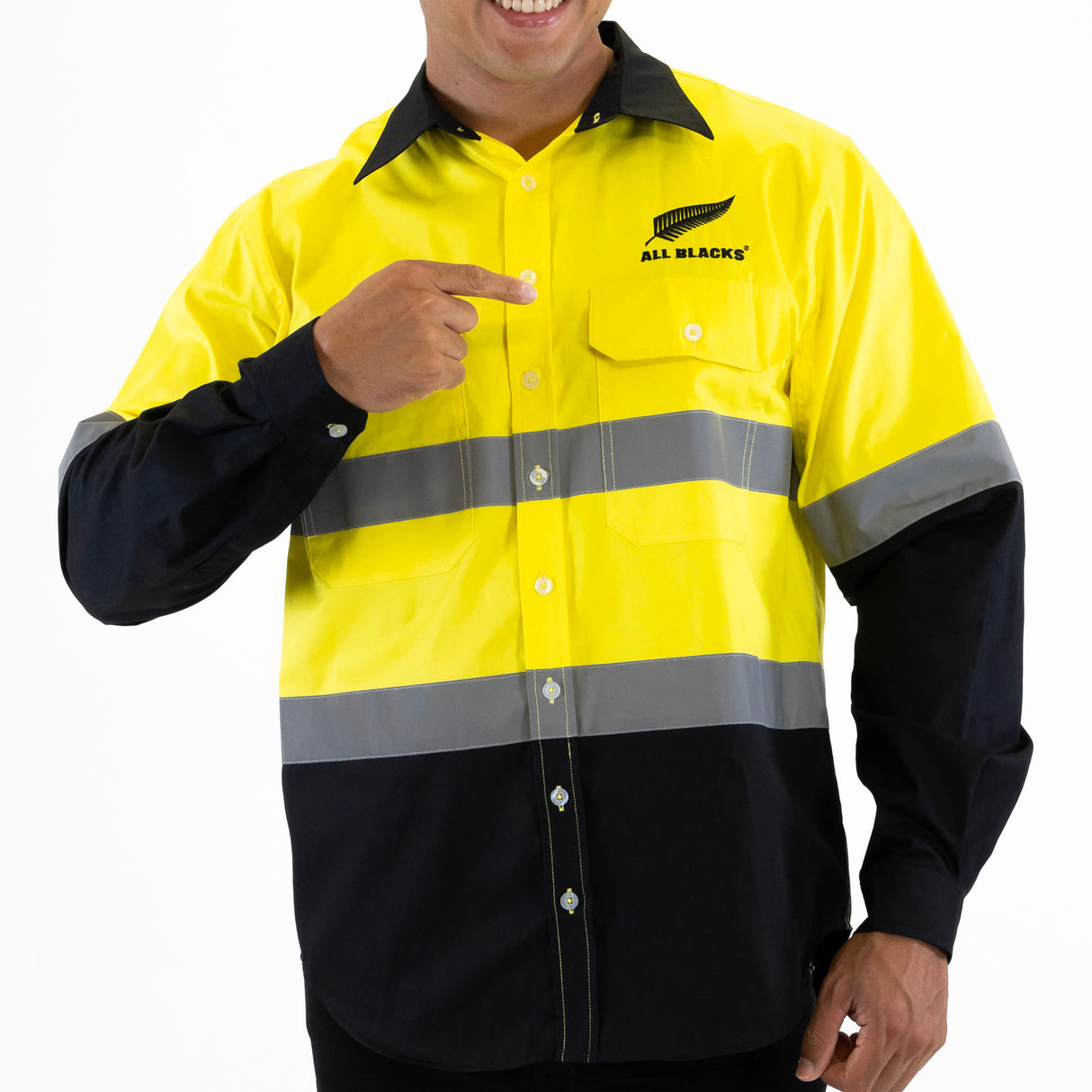 All Blacks "Fitzy" HI-Vis Workshirt