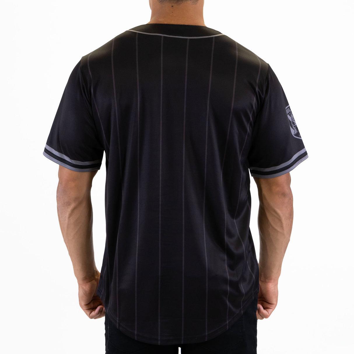 NRL Bulldogs Blackout Baseball Shirt - Adult