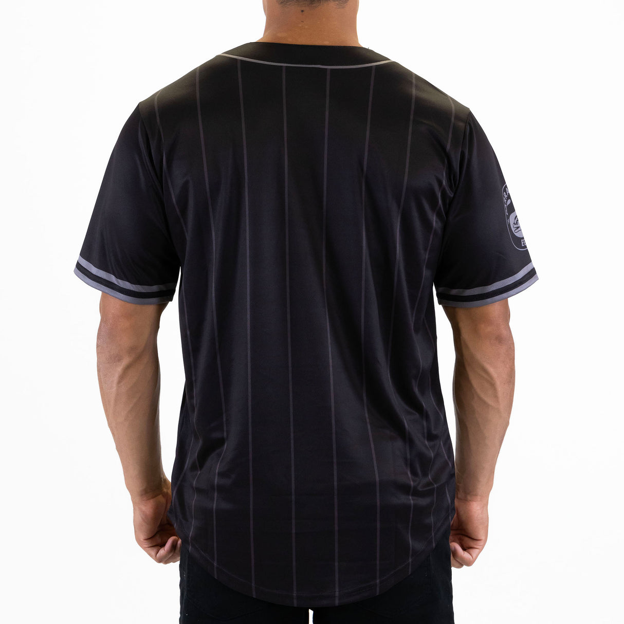 NRL Eels Blackout Baseball Shirt - Adult