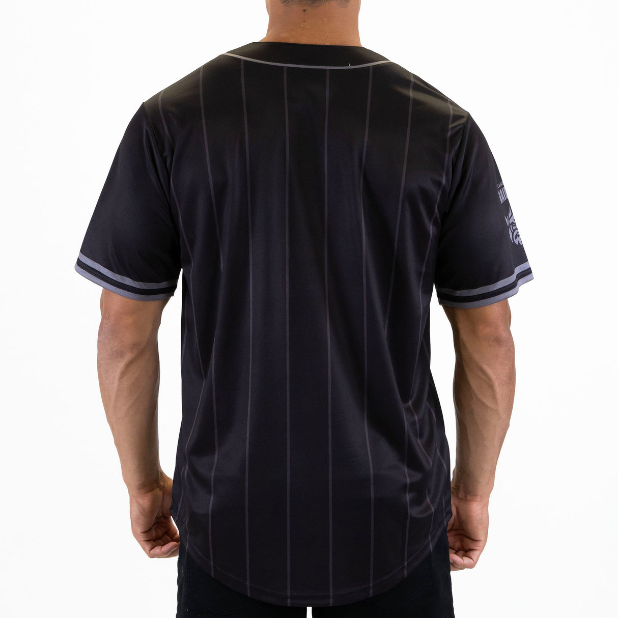 NRL Raiders Blackout Baseball Shirt - Adult