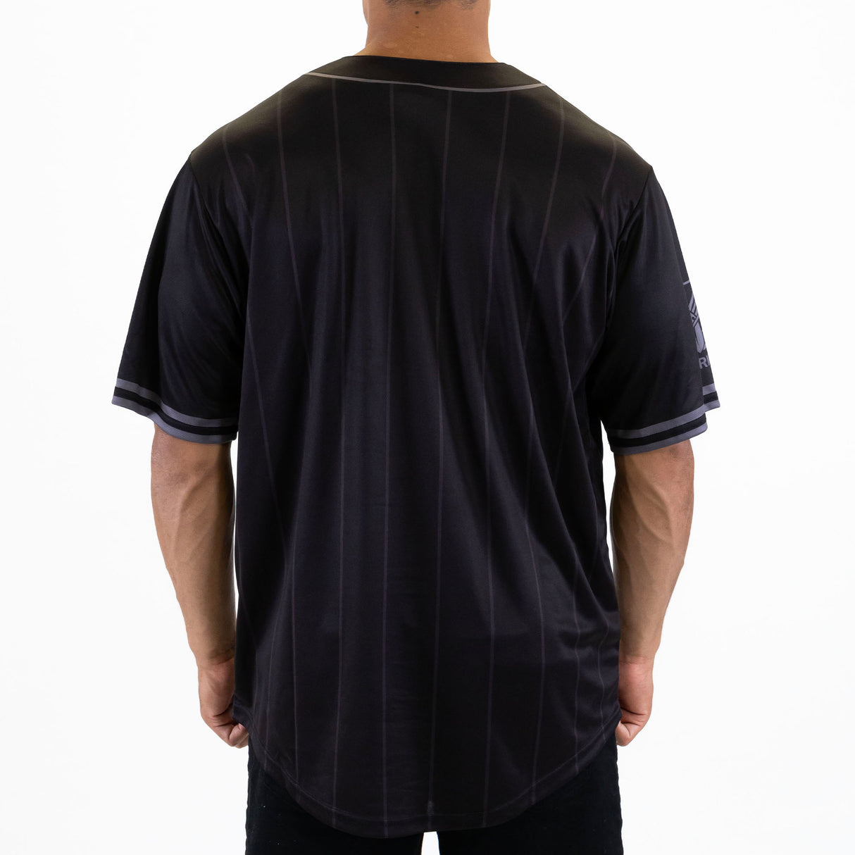 NRL Warriors Blackout Baseball Shirt - Adult