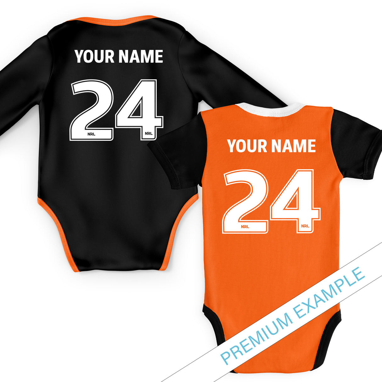 NRL Wests Tigers Infant 2pc Gift Set