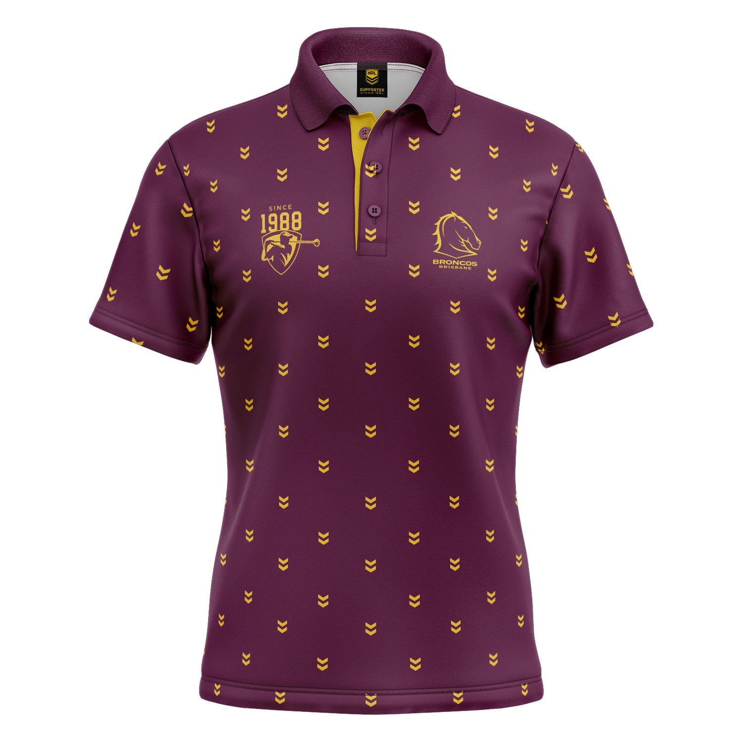 NRL Broncos 'Mulligan' Golf Polo