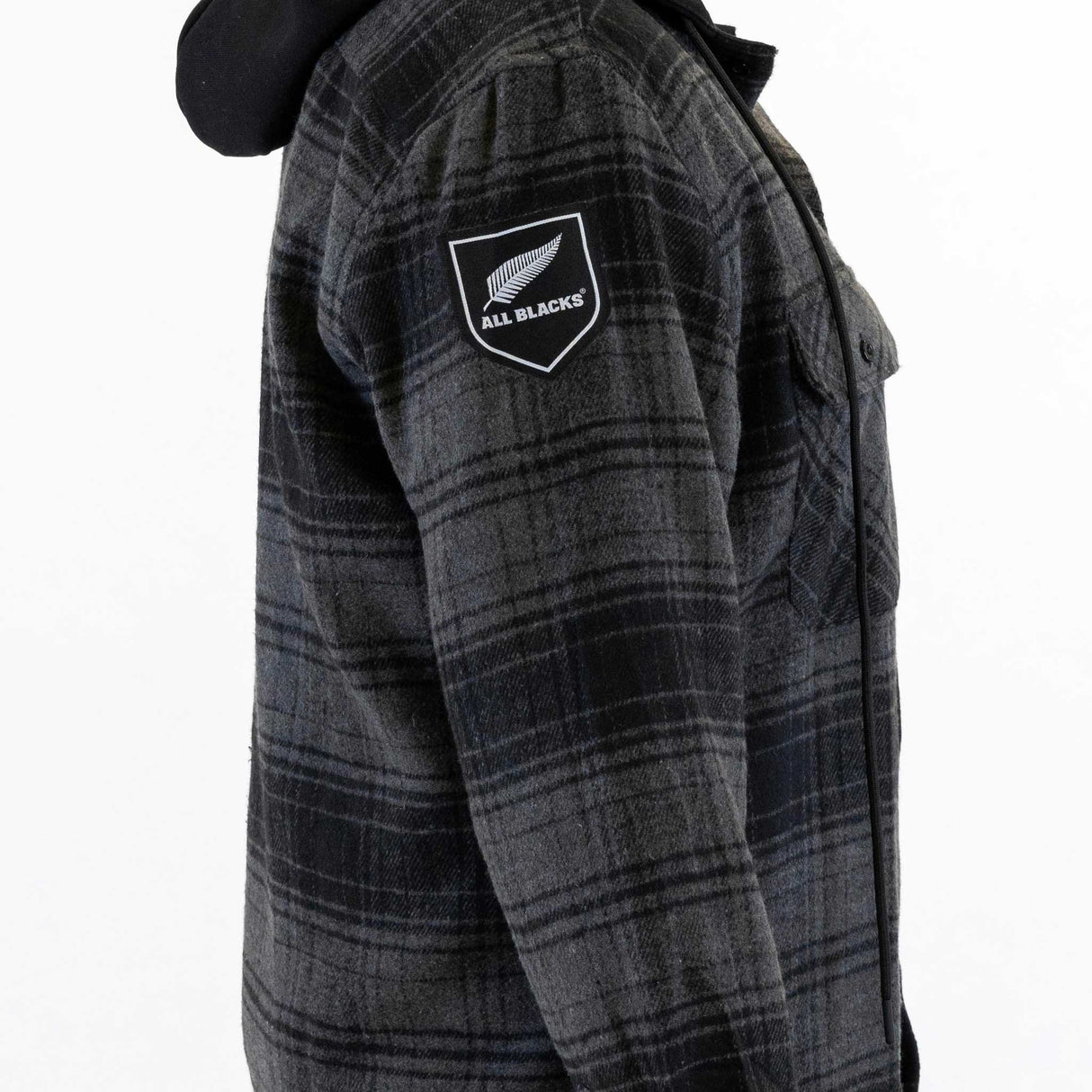 All Blacks 'Hilltop' Hooded Flannel Shirt