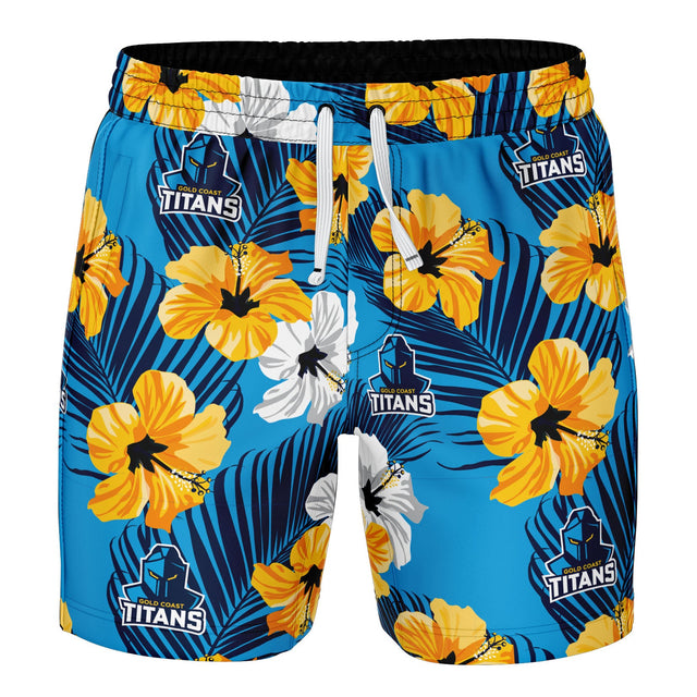 NRL Titans 'Aloha' Volley Swim Shorts