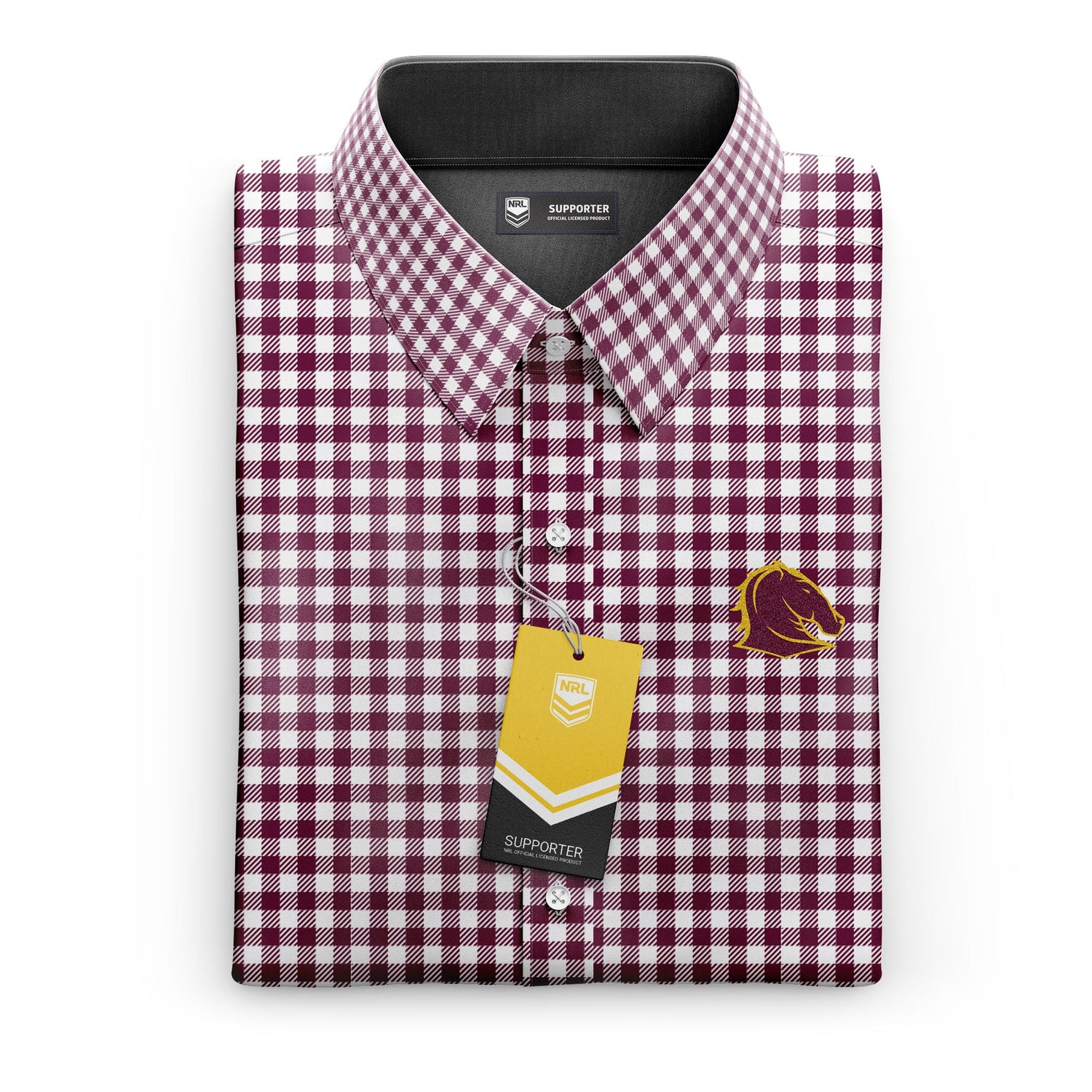 NRL Broncos 'Wynyard' Dress Shirt