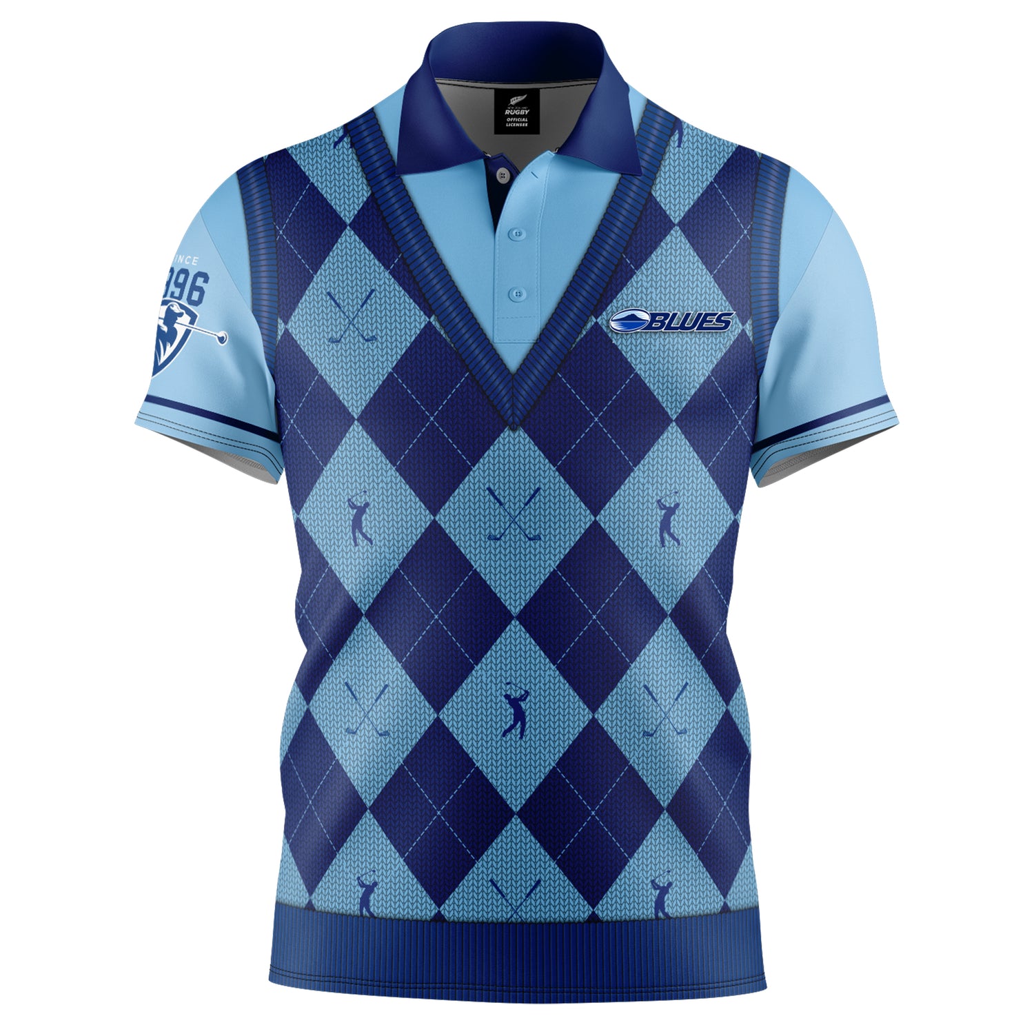 NZ Blues 'Fairway' Golf Polo
