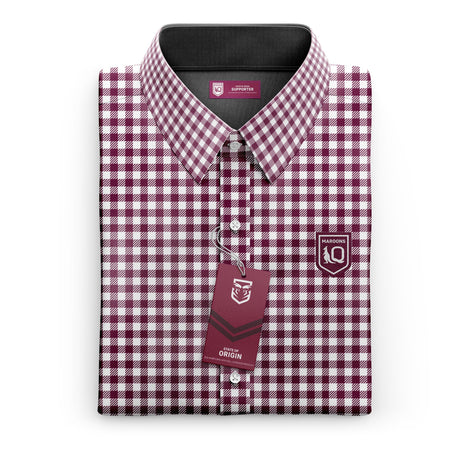 QLD Maroons 'Wynyard' Dress Shirt