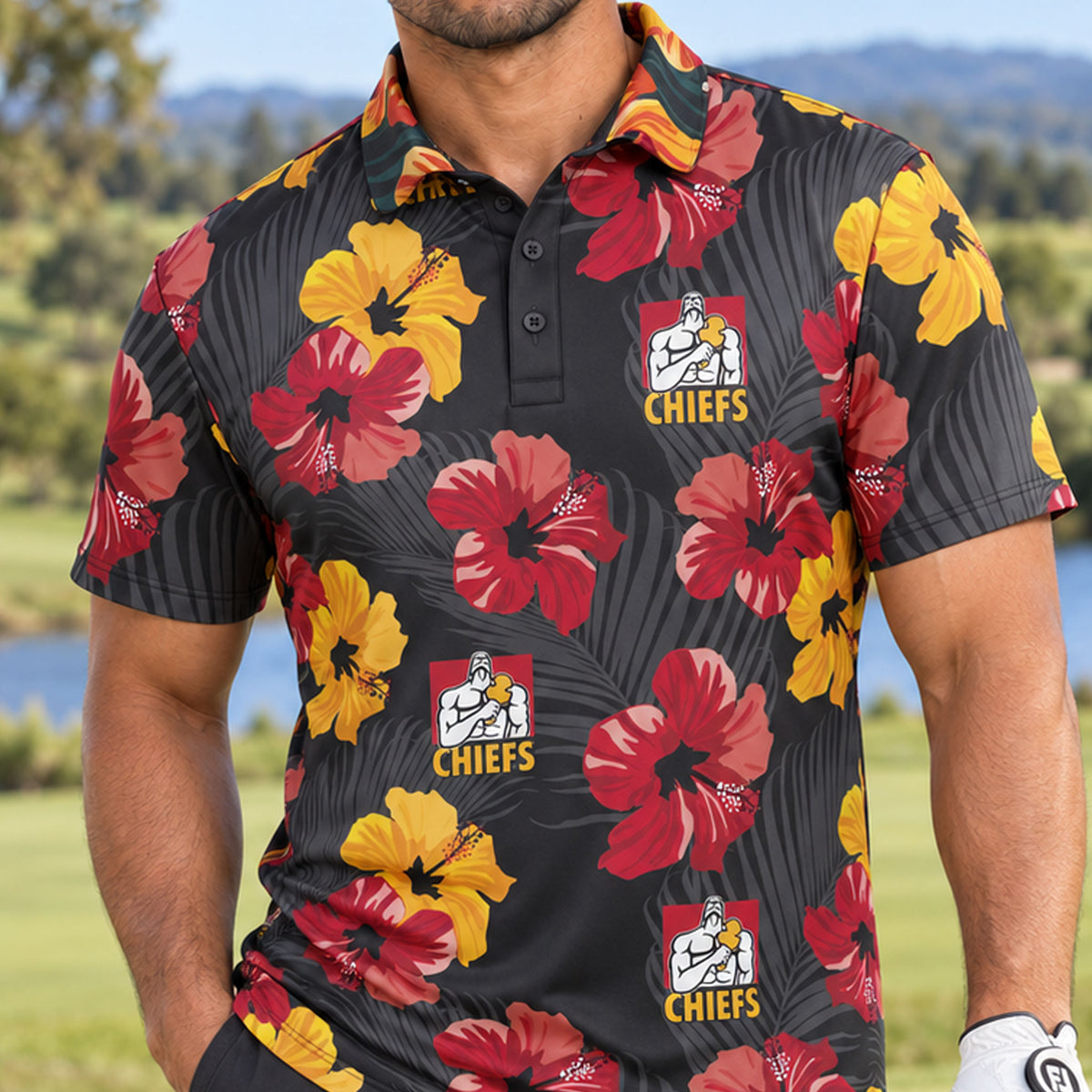 NZ Chiefs 'Aloha' Golf Polo
