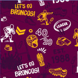NRL Broncos 'Scrambler' Golf Polo
