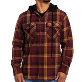 NRL Broncos 'Highland' Hooded Flannel Shirt