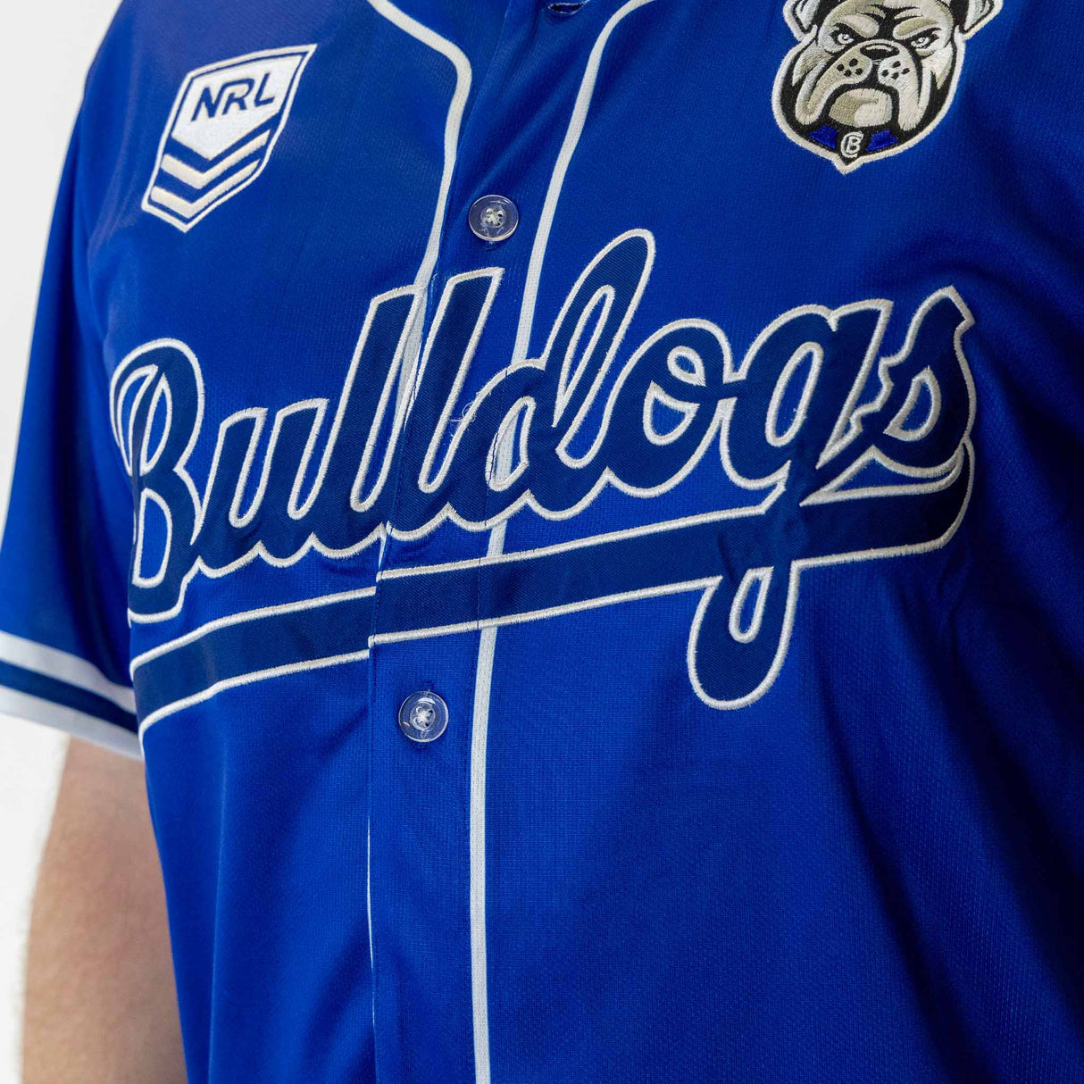 NRL Bulldogs 'Homer' Baseball Shirt