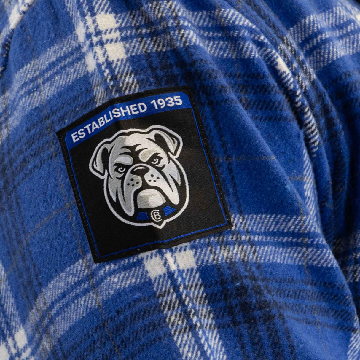NRL Bulldogs 'Highland' Hooded Flannel Shirt