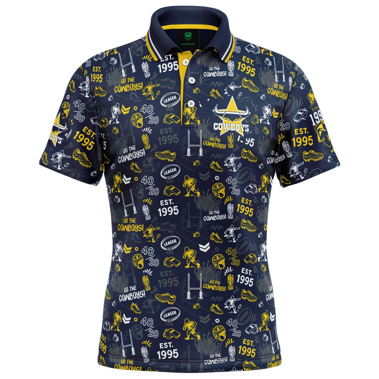 NRL Cowboys 'Scrambler' Golf Polo