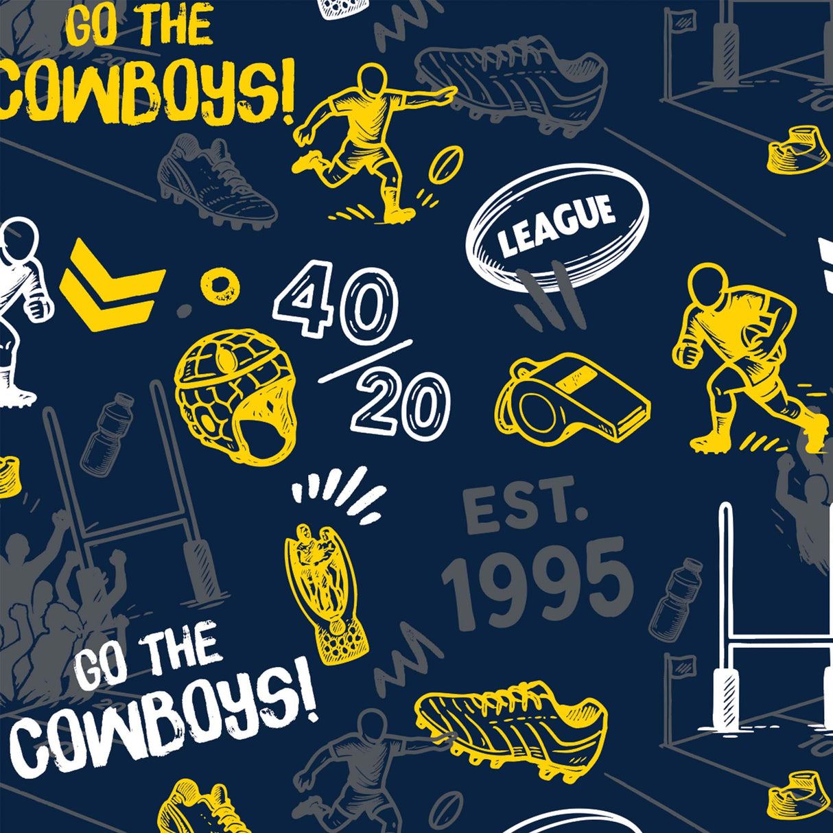 NRL Cowboys 'Scrambler' Golf Polo