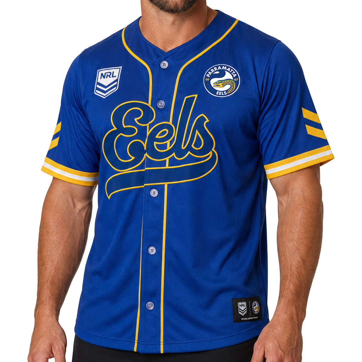 NRL Eels 'Homer' Baseball Shirt