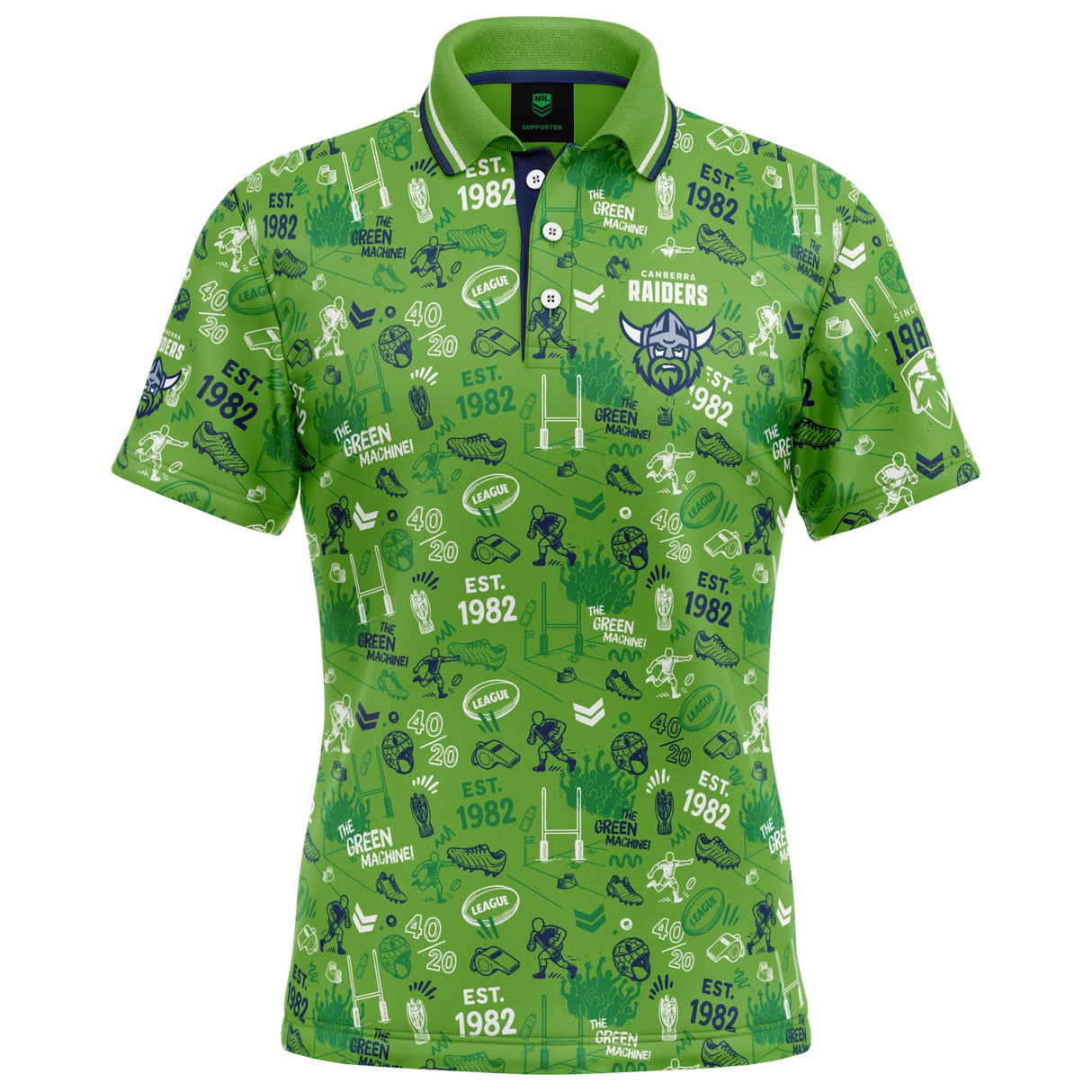 NRL Raiders 'Scrambler' Golf Polo