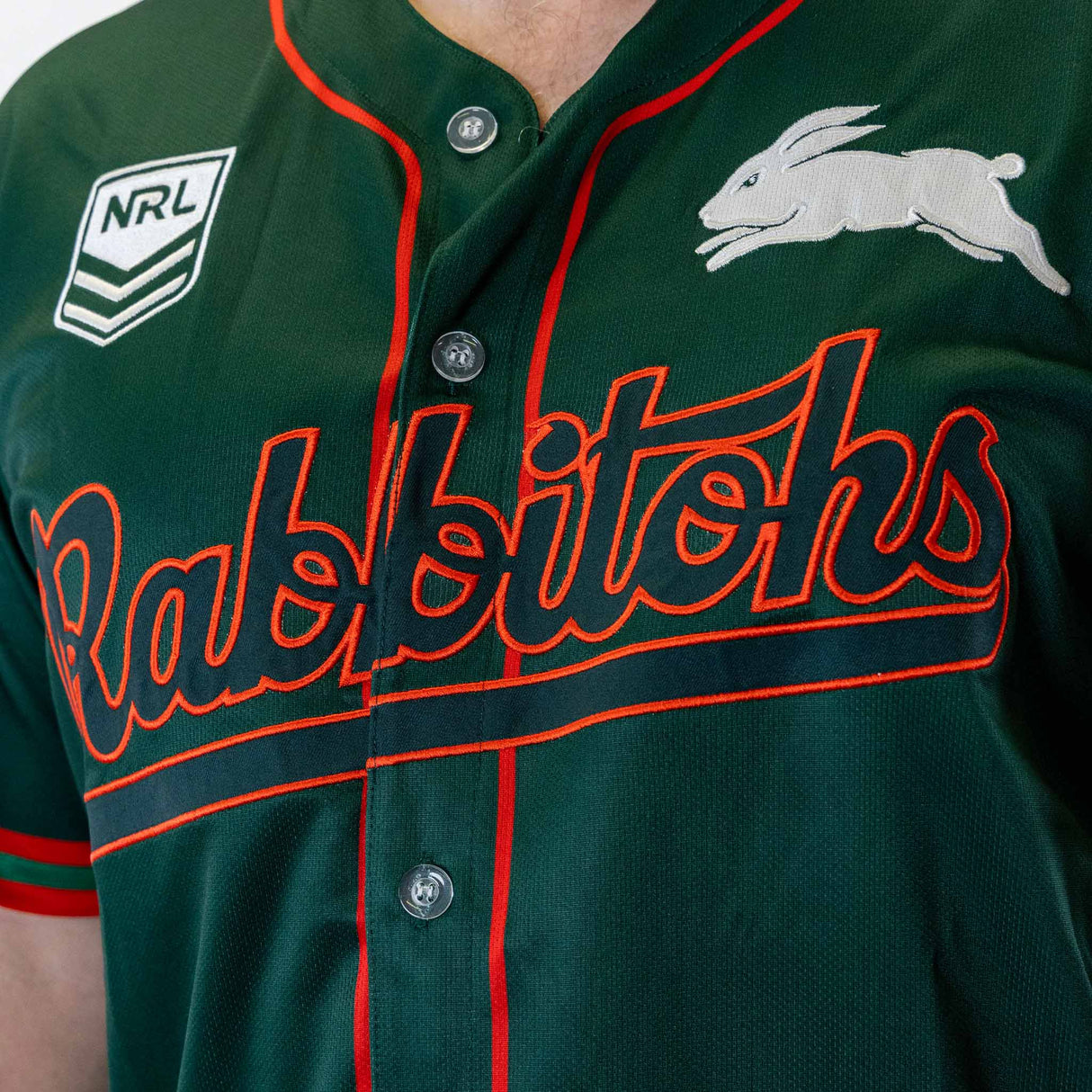 NRL Rabbitohs 'Homer' Baseball Shirt
