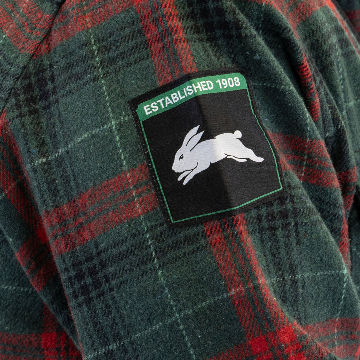 NRL Rabbitohs 'Highland' Hooded Flannel Shirt