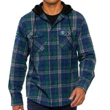 NRL Raiders 'Highland' Hooded Flannel Shirt