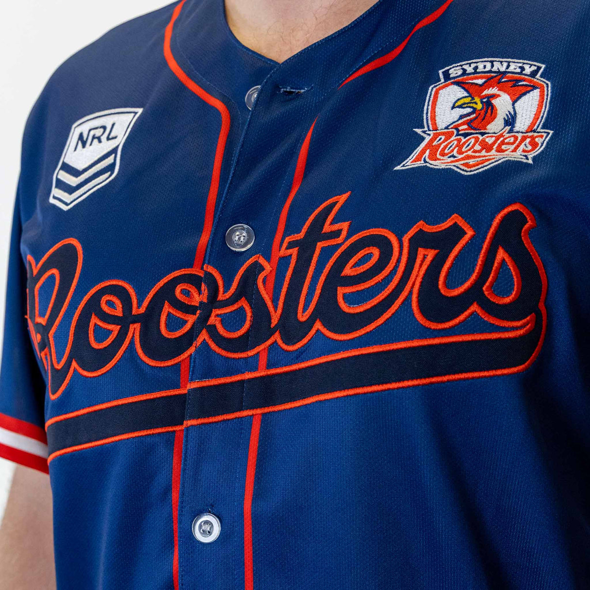NRL Roosters 'Homer' Baseball Shirt