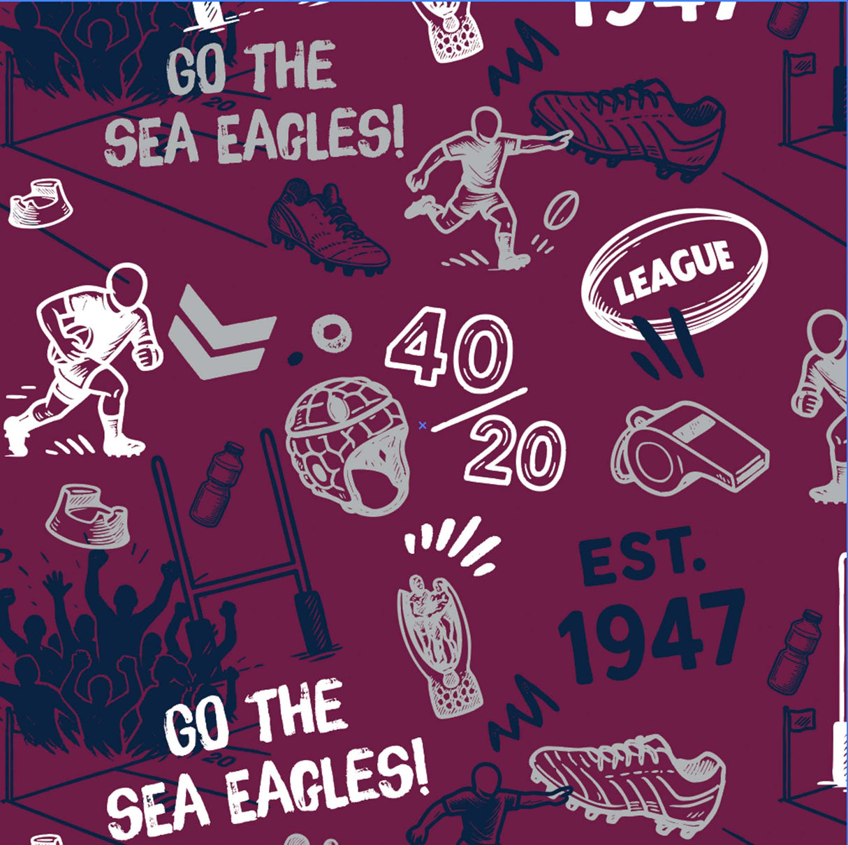 NRL Sea Eagles 'Scrambler' Golf Polo