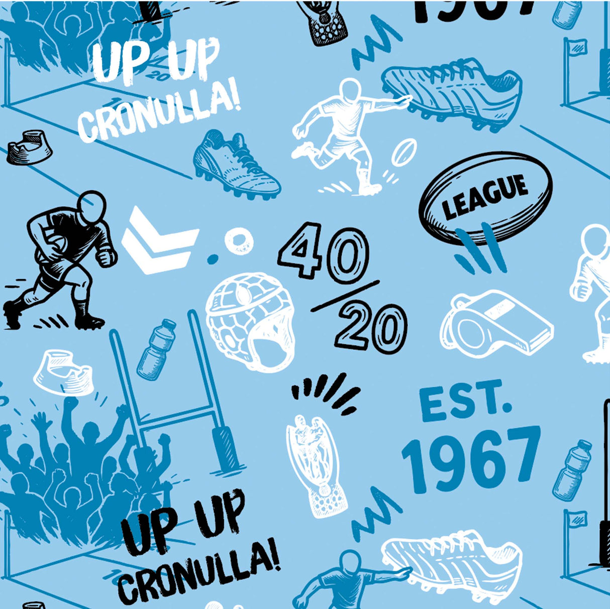 NRL Sharks 'Scrambler' Golf Polo