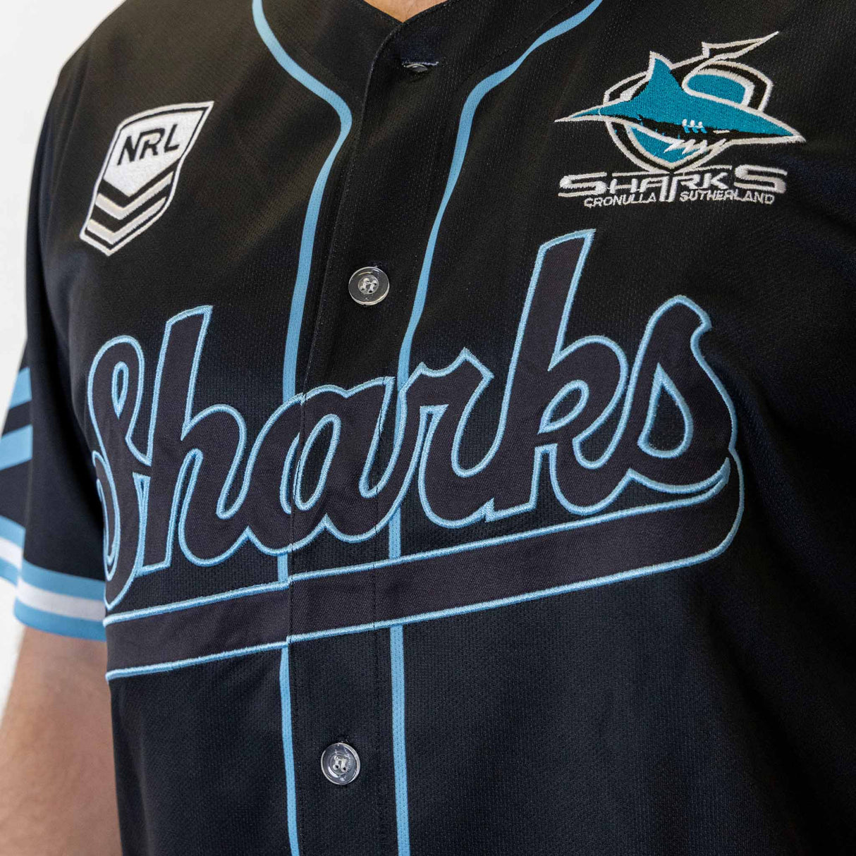 NRL Sharks 'Homer' Baseball Shirt