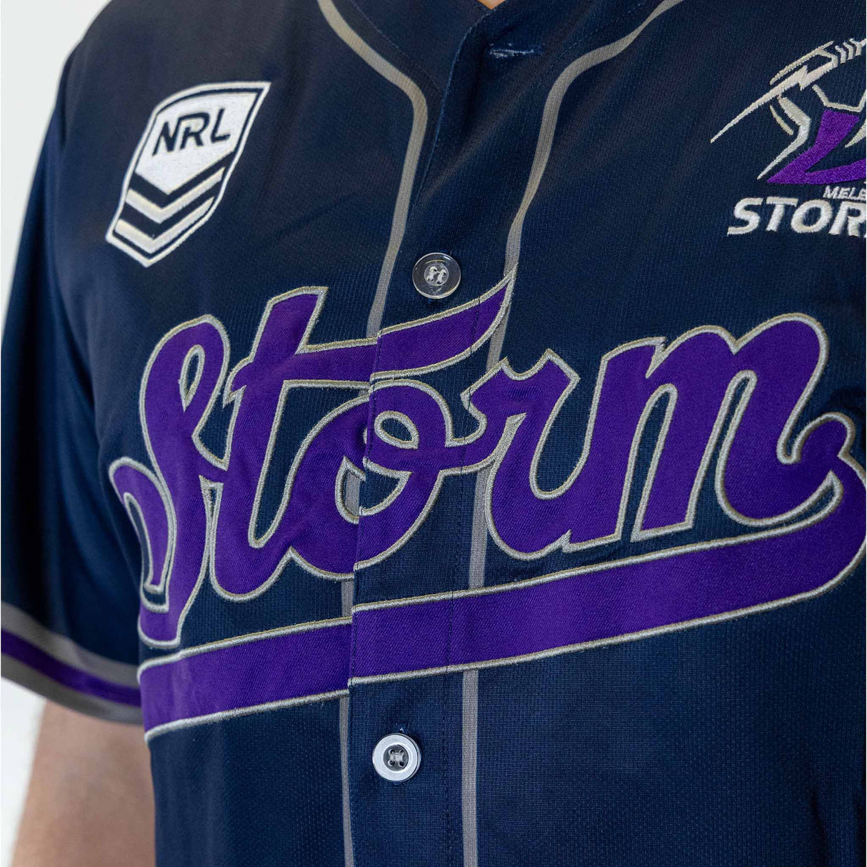 NRL Storm 'Homer' Baseball Shirt