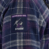 NRL Storm 'Highland' Hooded Flannel Shirt