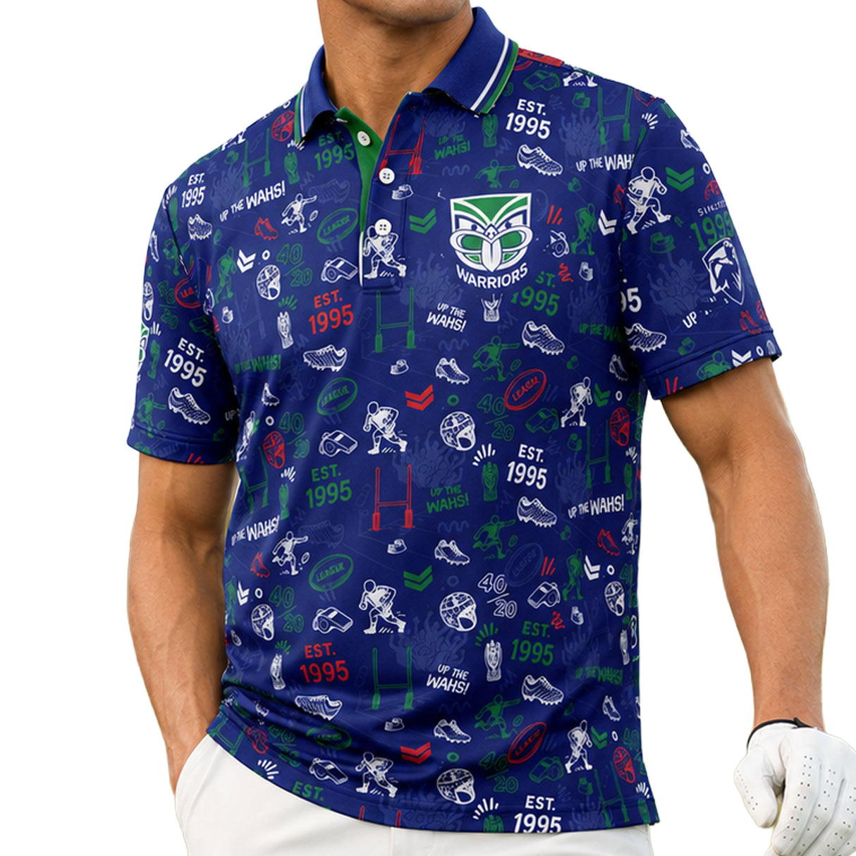 NRL Warriors 'Scrambler' Golf Polo