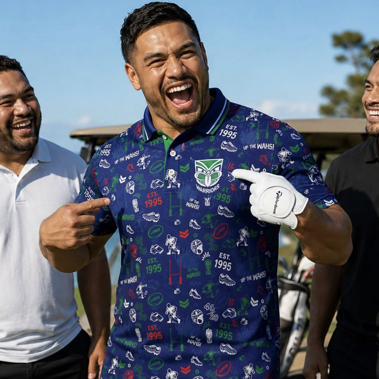 NRL Warriors 'Scrambler' Golf Polo