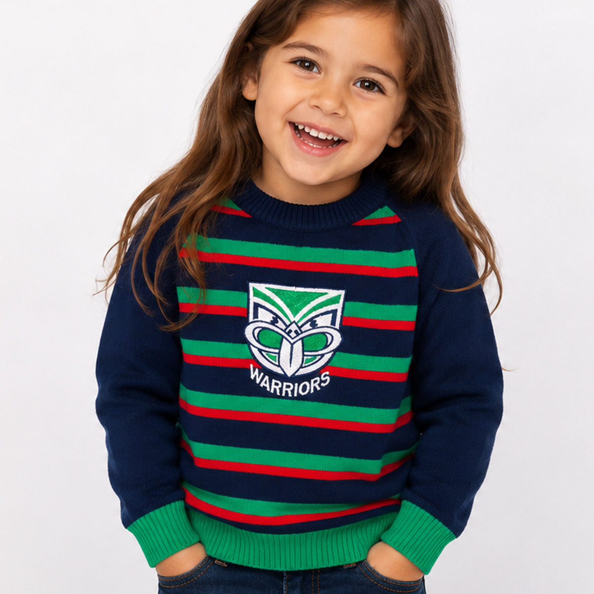 NRL Warriors 'Crossbar' Knitted Jumper