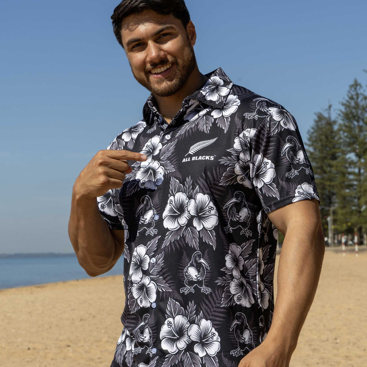 All Blacks 'Nelson' Hawaiian Shirt