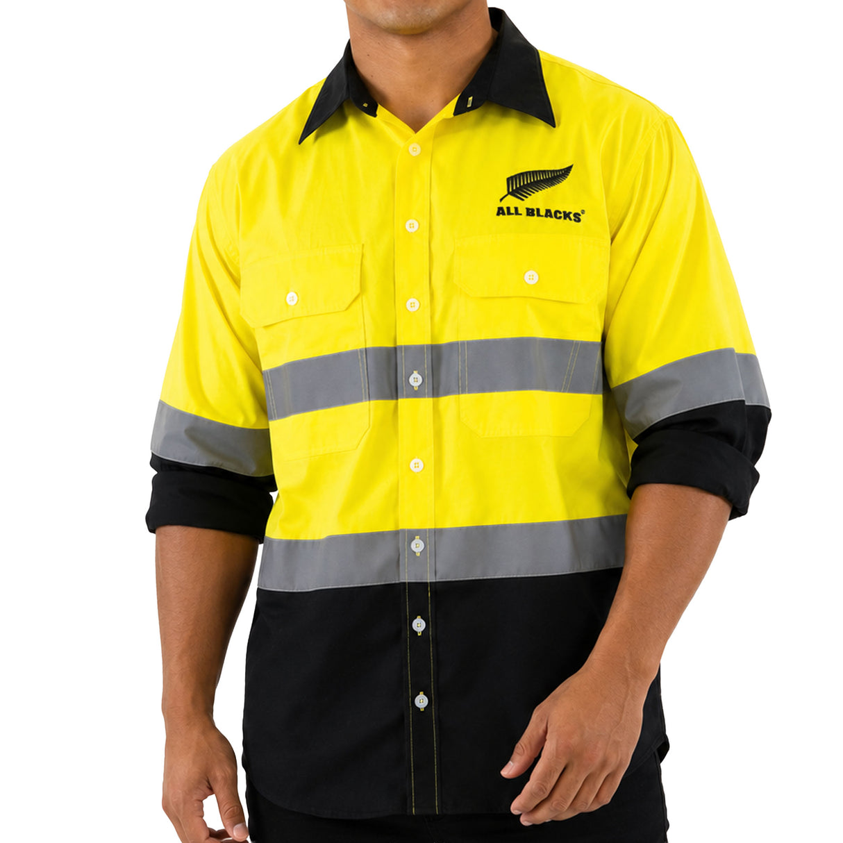 All Blacks "Fitzy" HI-Vis Workshirt