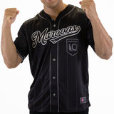 QLD Maroons Blackout Baseball Shirt - Adult