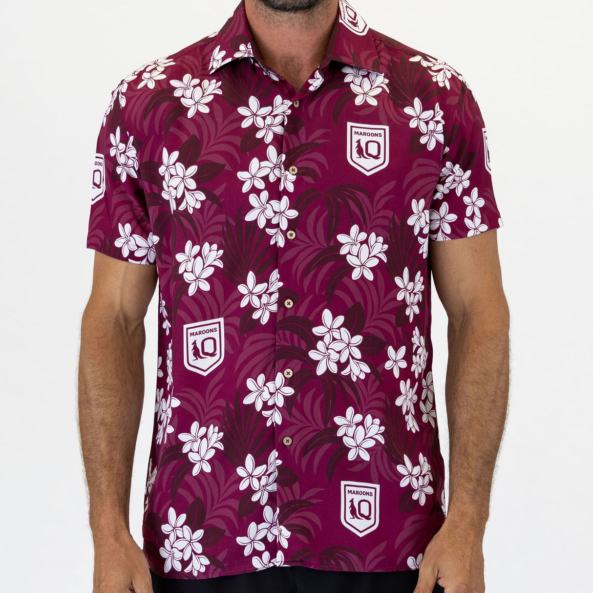 QLD Maroons 'Reef' Hawaiian Shirt